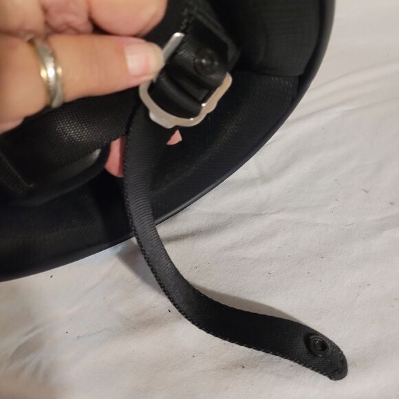 Z1R Open Face Sz M Black Helmet, Smoke Visor Snap Chin Strap Vents - Picture 8 of 12